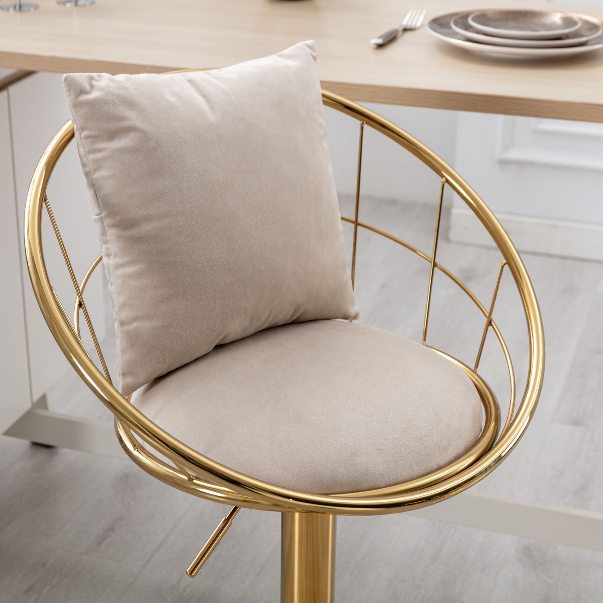 Unique Design Bar Chair, 360 Degree Rotation, Adjustable Height, Suitable For Dining Room And Bar - Best Buy Furniture
