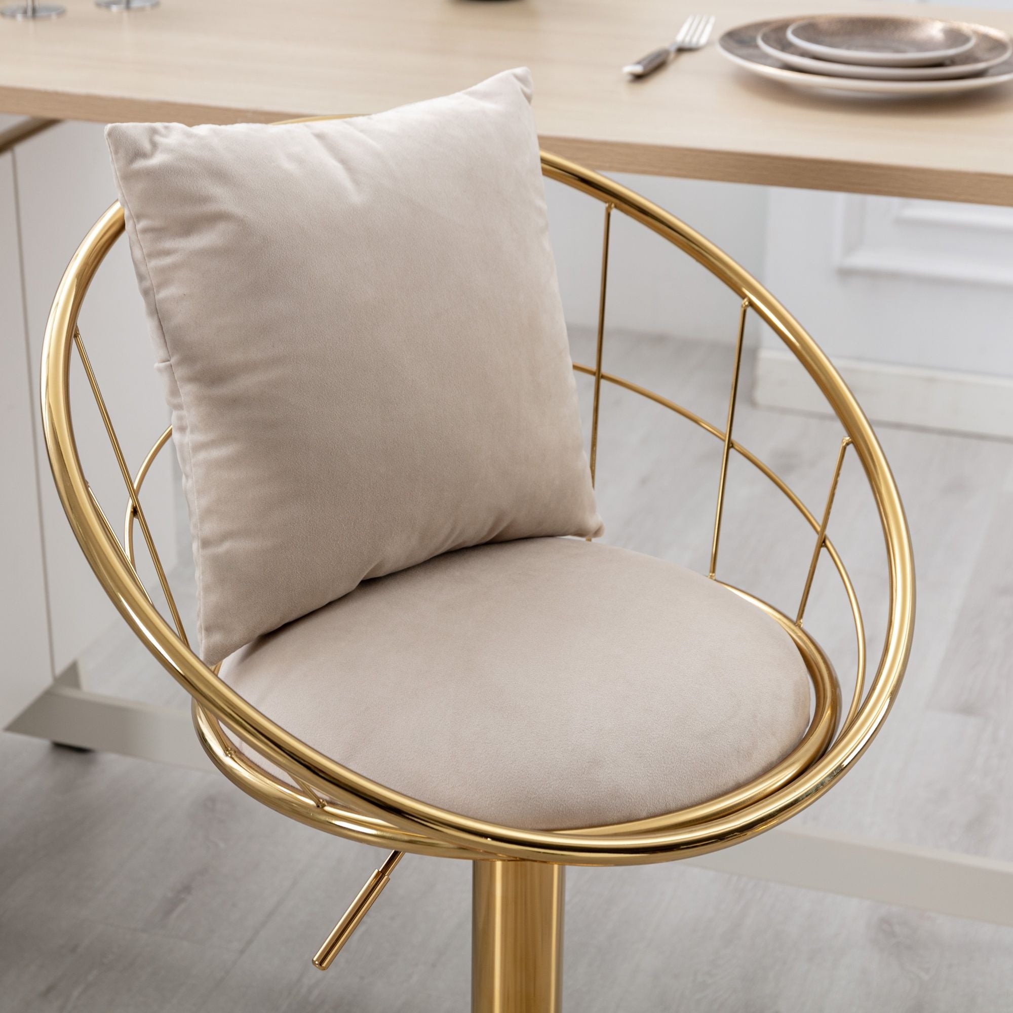 Unique Design Bar Chair, 360 Degree Rotation, Adjustable Height, Suitable For Dining Room And Bar - Best Buy Furniture