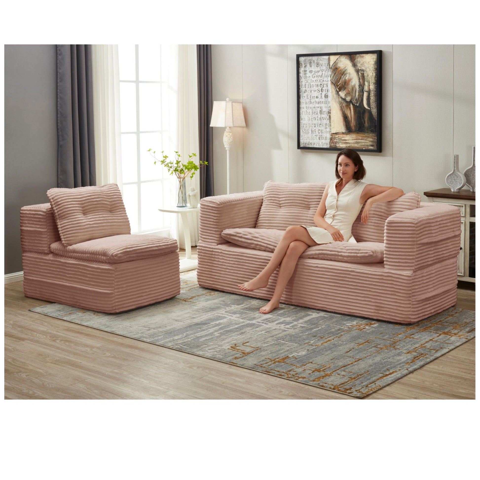 Multi Functional Sectional Sofa Bed With Independent Chaise Lounge And Functional Blanket - Best Buy Furniture