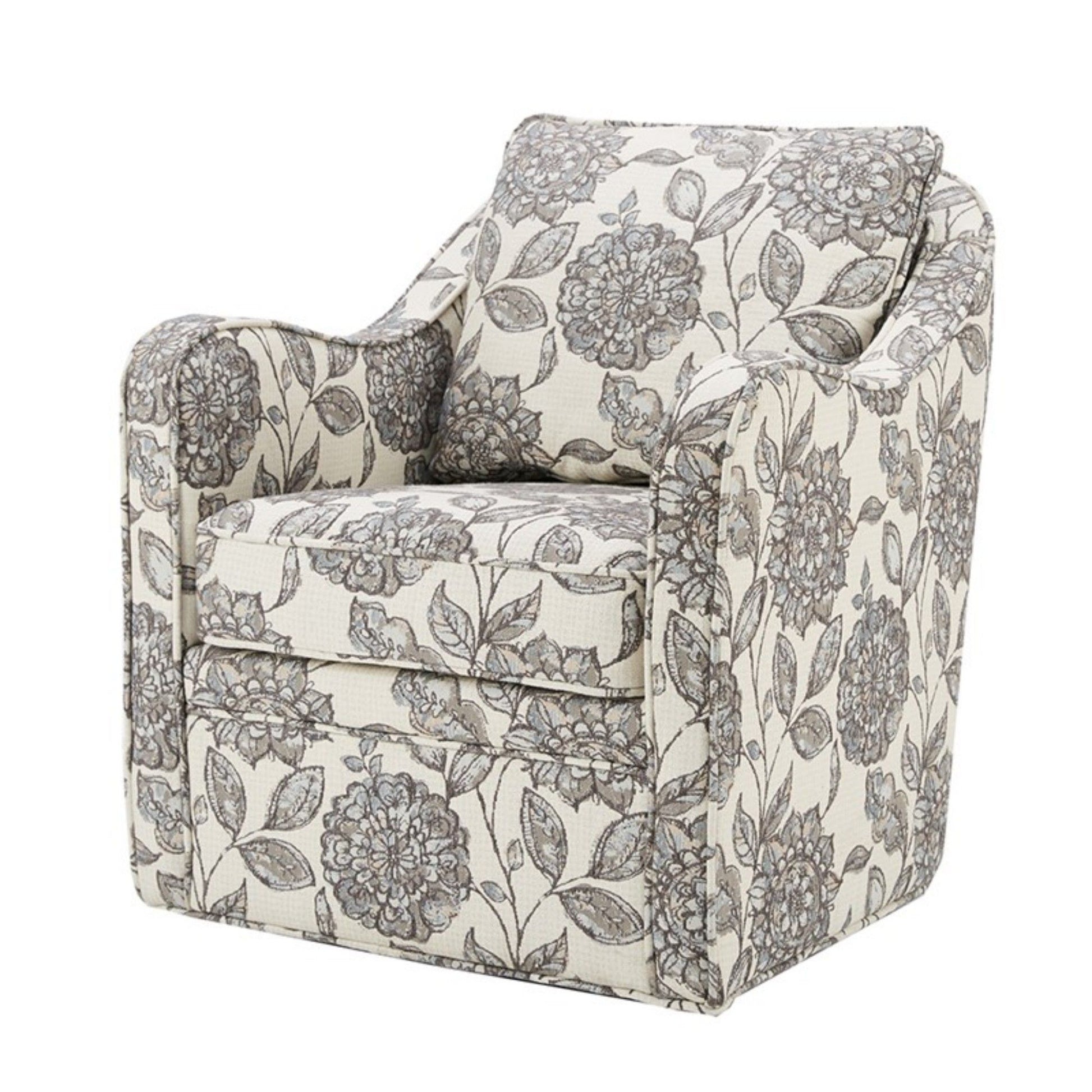 Wide Seat Arm Chair With 360 Degree Rotation - Best Buy Furniture