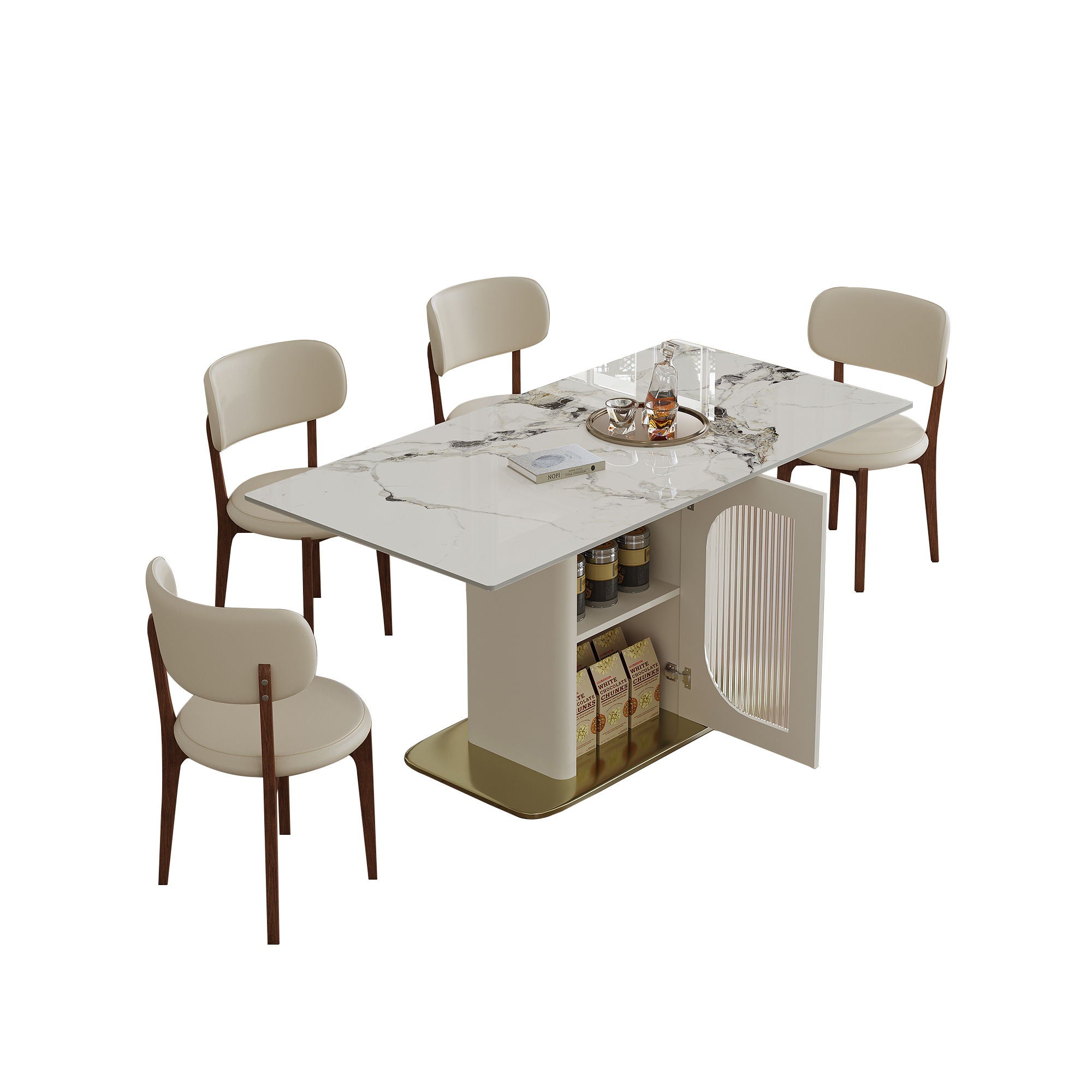 Dining Table Set With Storage, Includes Chairs For Kitchen - Best Buy Furniture