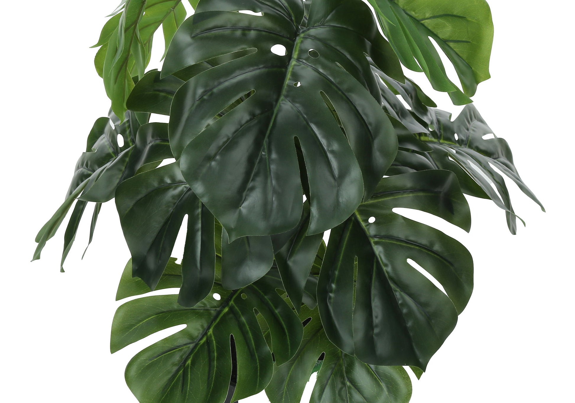 24" Tall, Artificial Plant, Monstera, Indoor, Faux, Fake, Table, Greenery, Potted, Real Touch, Decorative - Green / Black - Best Buy Furniture