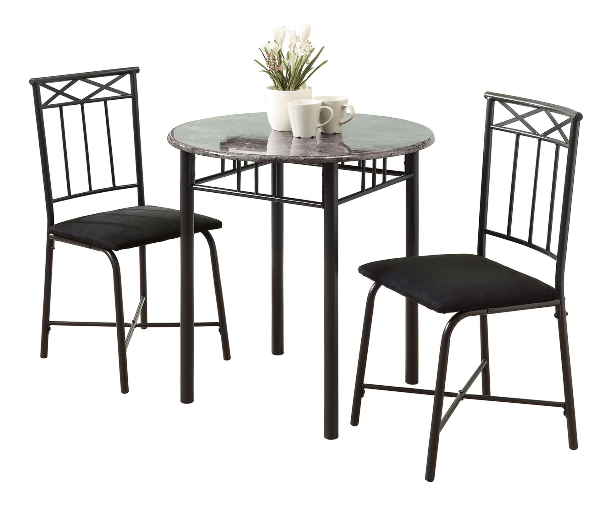 Dining Table Set Small Round 3 Pieces Set - Best Buy Furniture