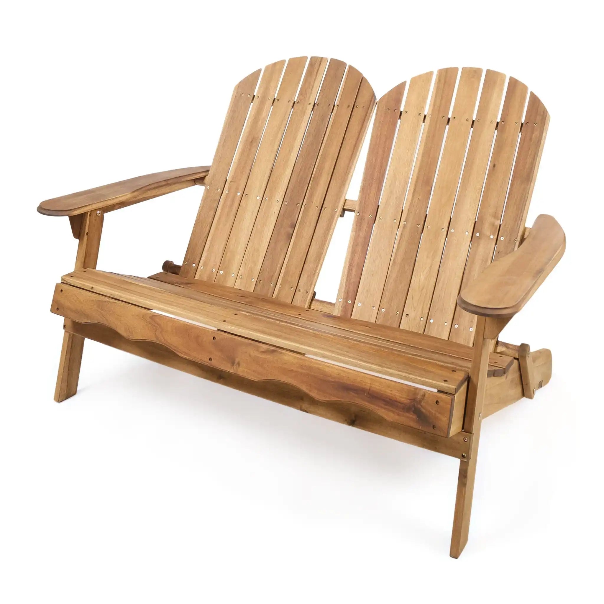 Outdoor Adirondack Rocking Loveseat With Hand Crafted Details - Best Buy Furniture