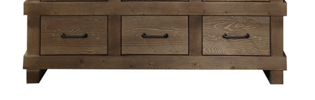 Adams - Anqtique Dresser - Brown Oak - Best Buy Furniture