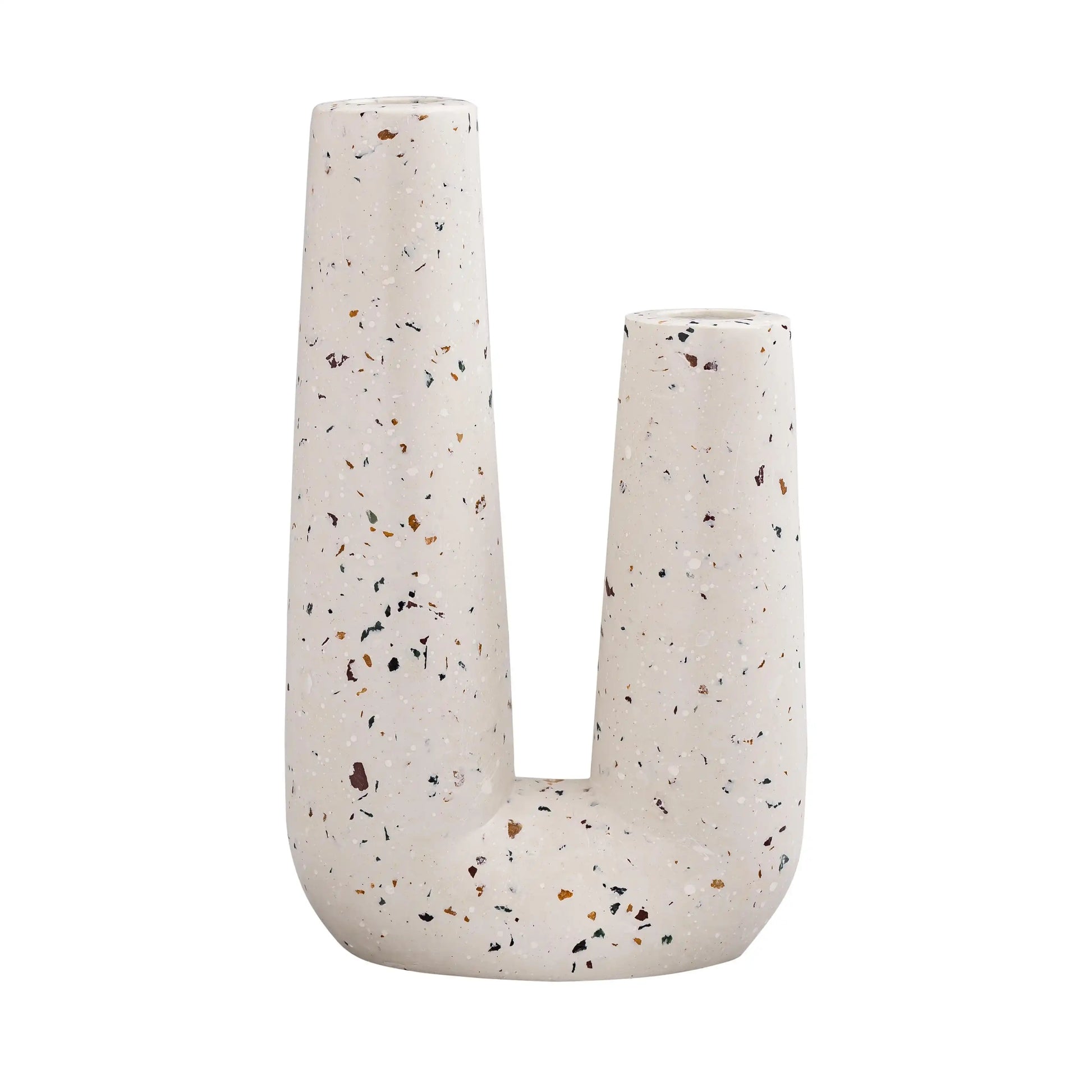 Terrazzo - Novelty Tube Vase - Beige - Best Buy Furniture