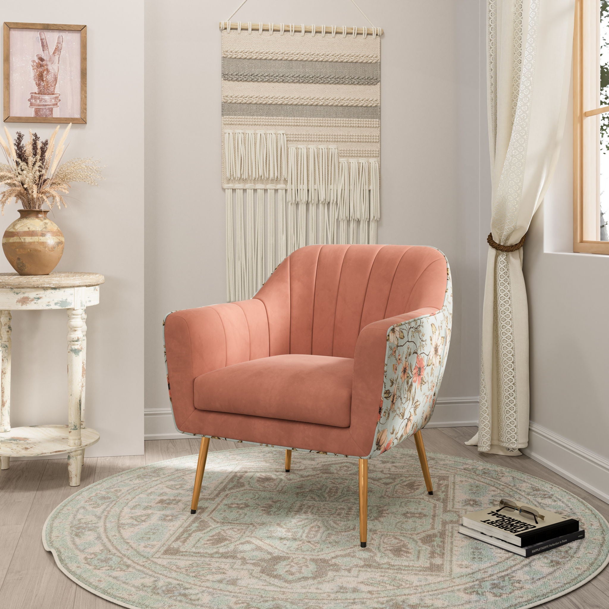 Accent Chair - Rose Pink - Best Buy Furniture