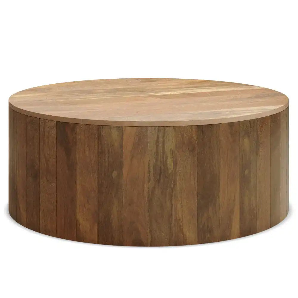 Millbury - Drum Coffee Table - Natural - Best Buy Furniture