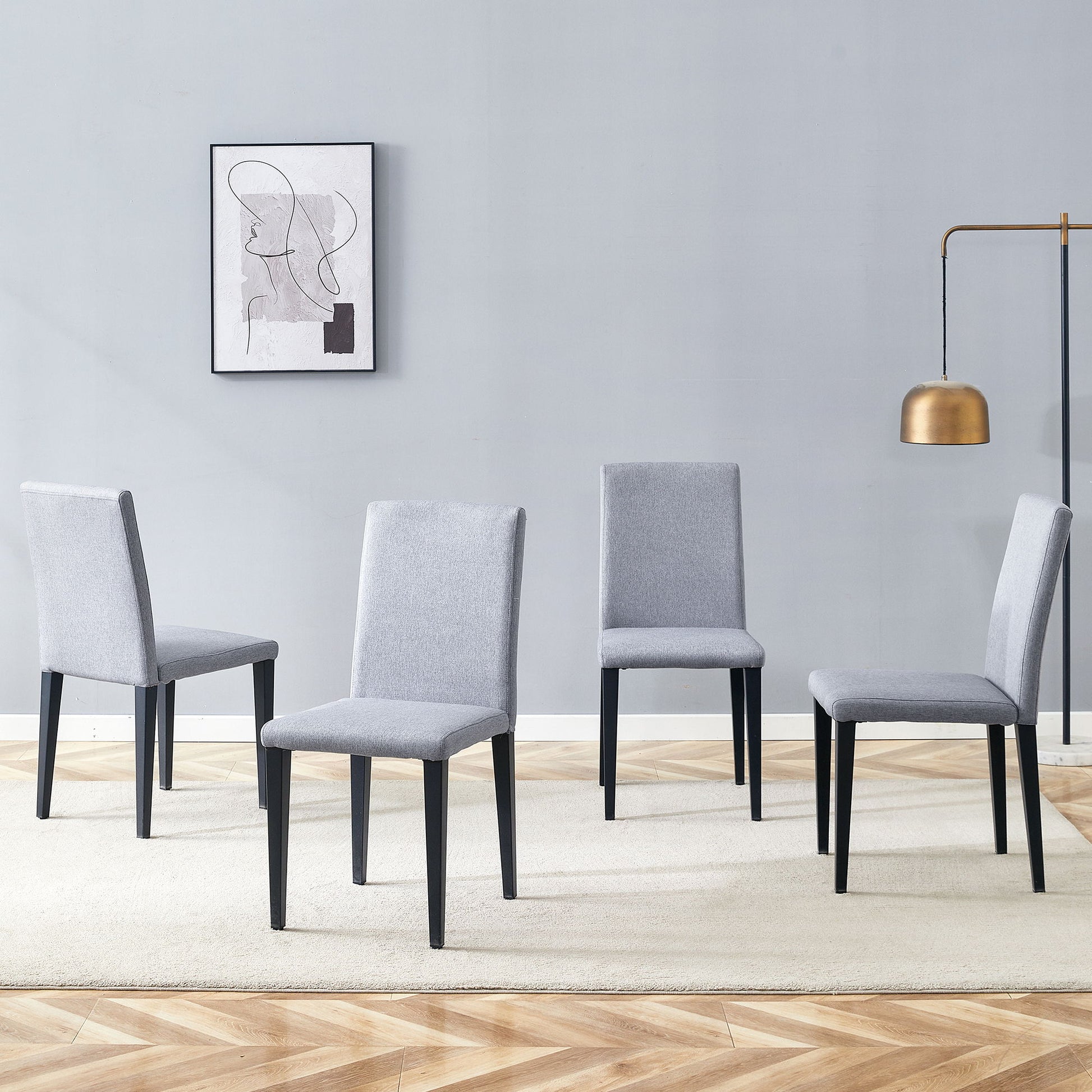 Versatile Dining Chairs With Comfortable Design And Metal Legs - Best Buy Furniture