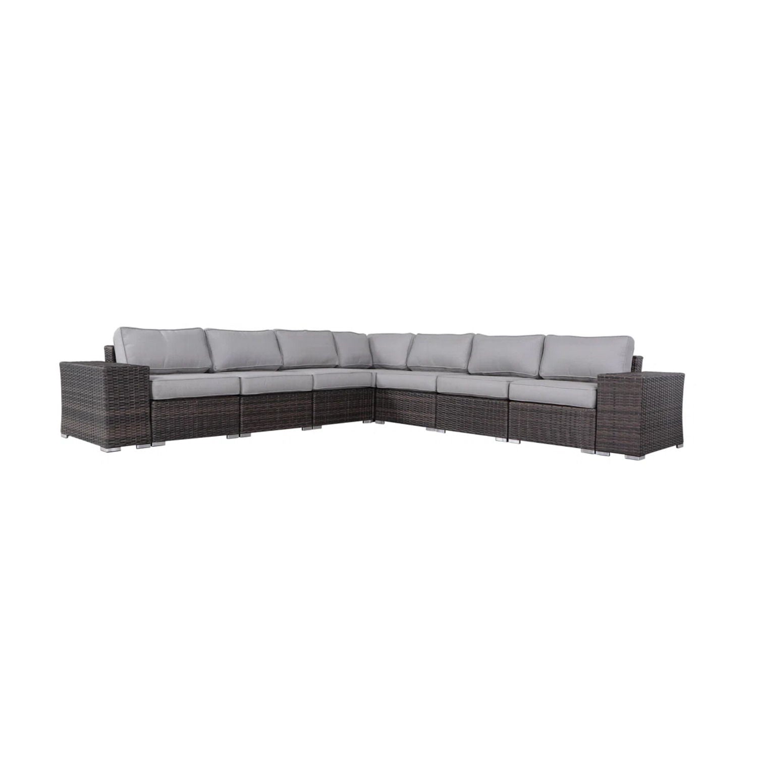 Rattan Sectional Sofa Set With Cushions - Best Buy Furniture