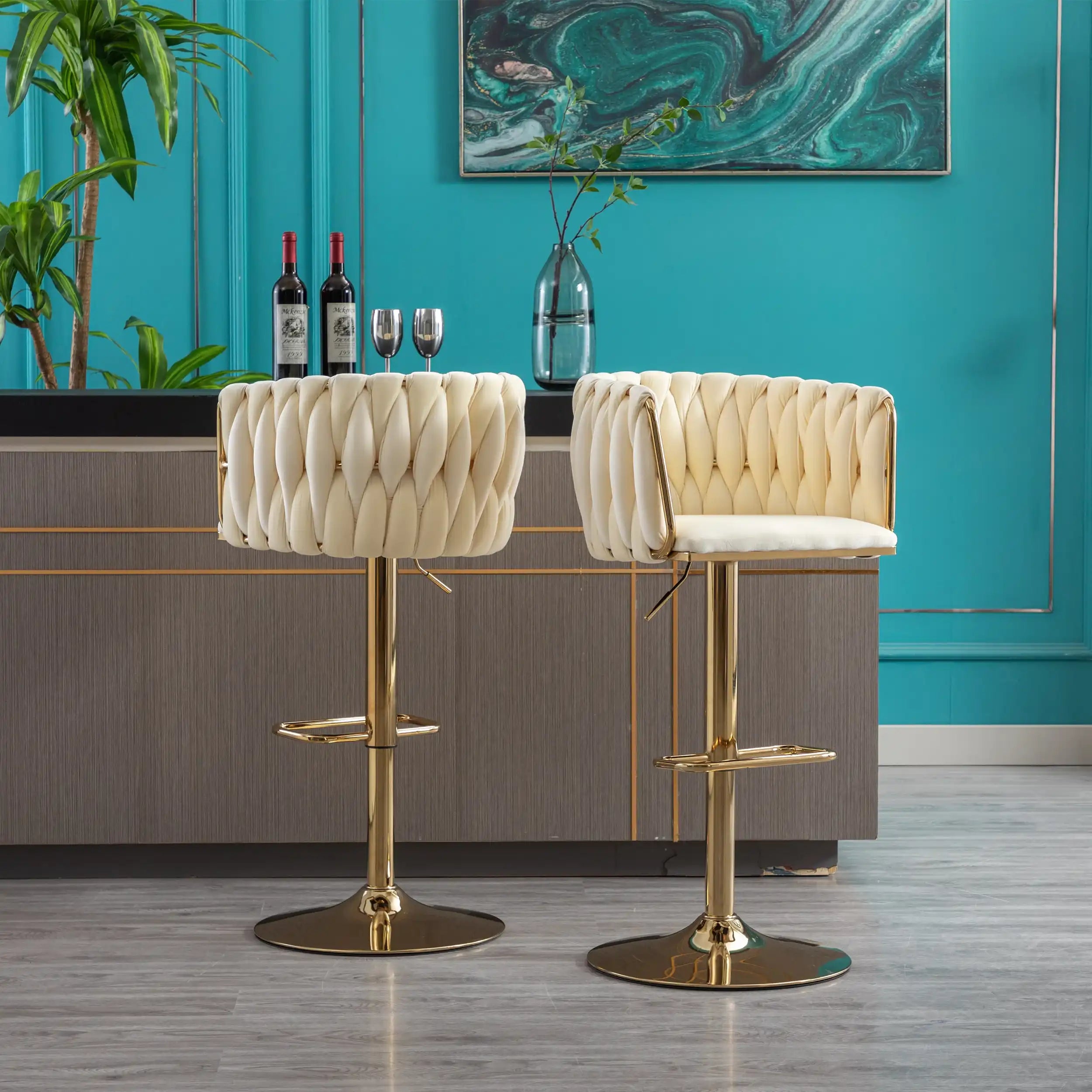 Luxury Set of 2 Bar Stools - Best Buy Furniture