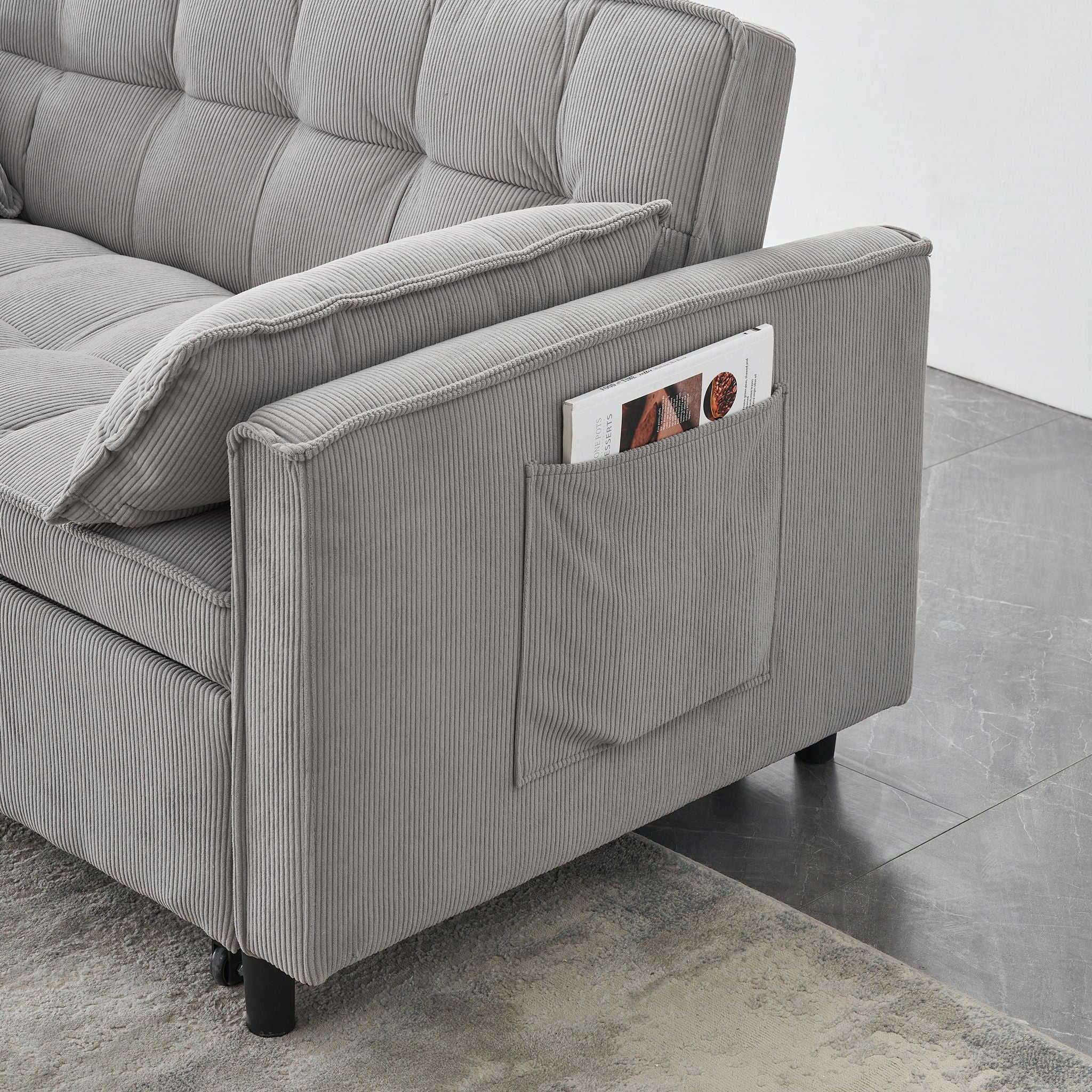 Two-Seat Casual Sofa With Pull Out Bed, Living Room Furniture - Best Buy Furniture