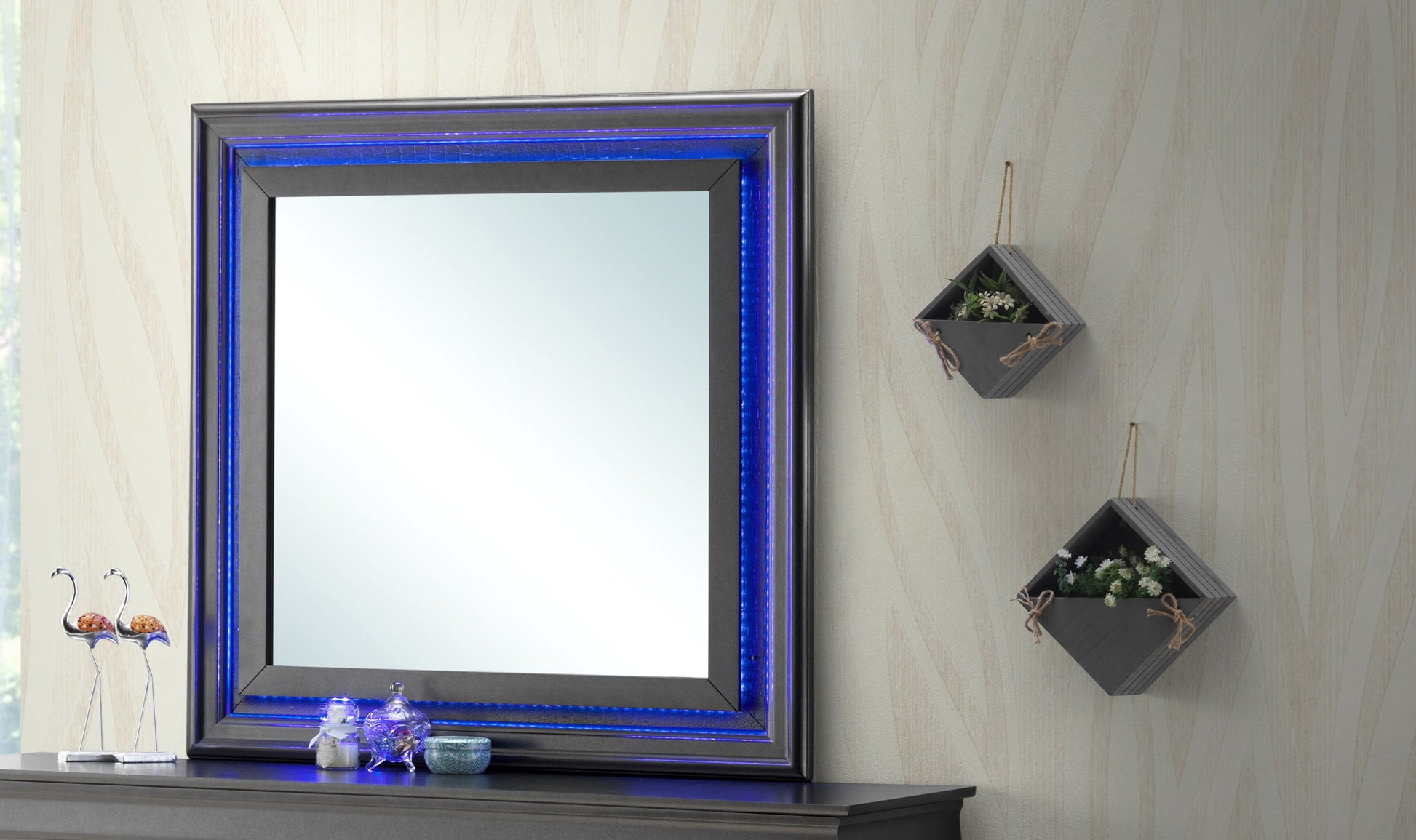 Elegant Transitional LED Mirror - Best Buy Furniture
