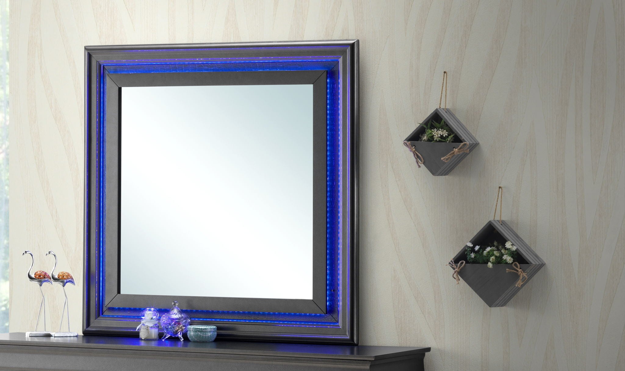 Elegant Transitional LED Mirror - Best Buy Furniture
