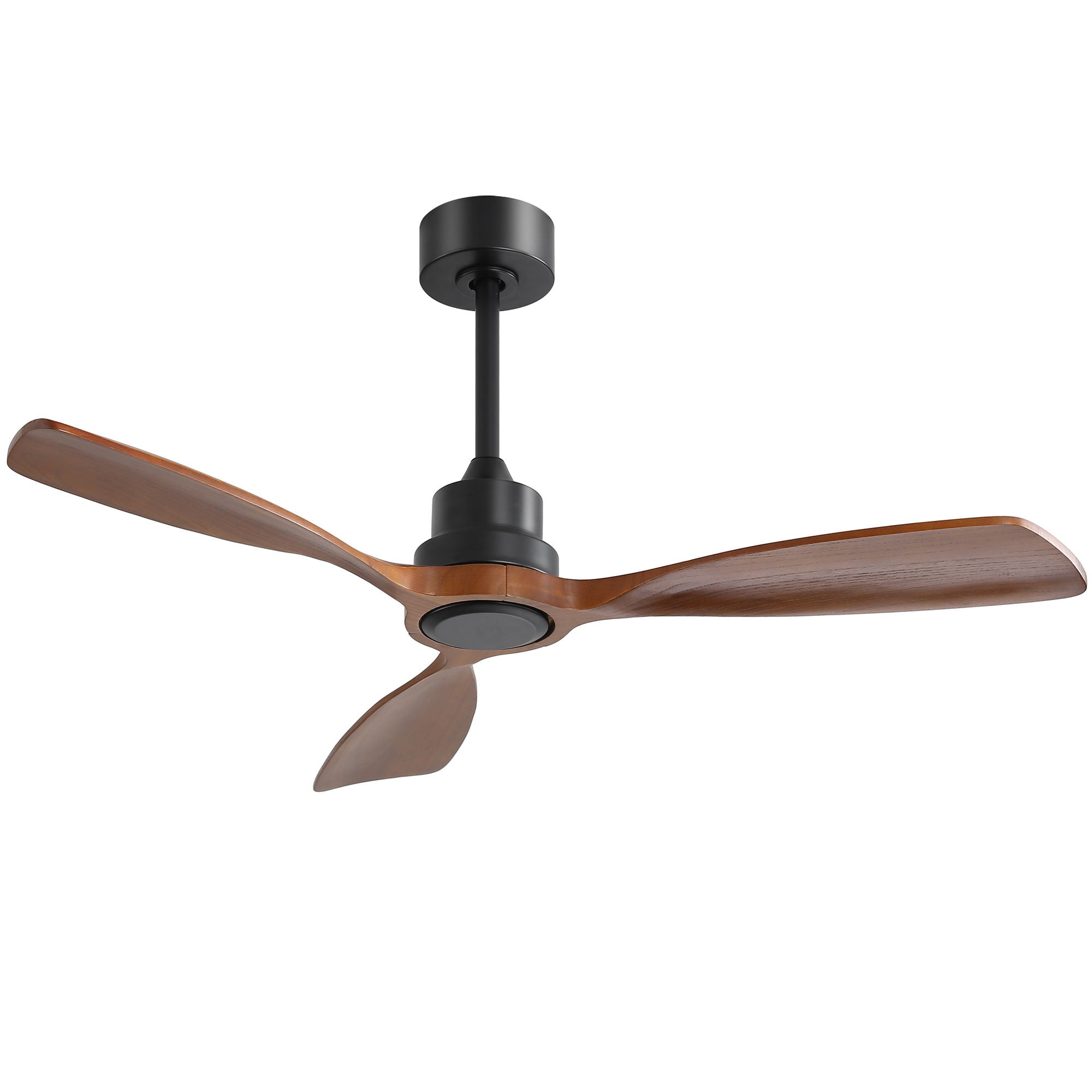 48" Ceiling Fan Without Light, 3 Solid Wood Blades Outdoor Ceiling Fan 6 - Speed Reversible DC Motor For Living Room - Black - Best Buy Furniture