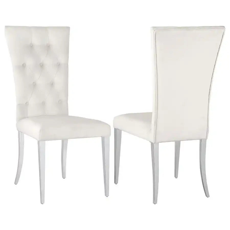 Kerwin - Velvet Upholstered Dining Side Chair (Set of 2) - Best Buy Furniture