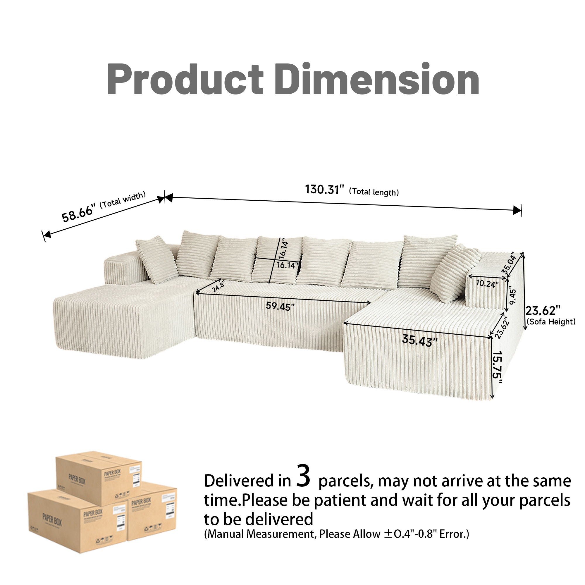 Modular U Shaped Sectional Sofa - Best Buy Furniture