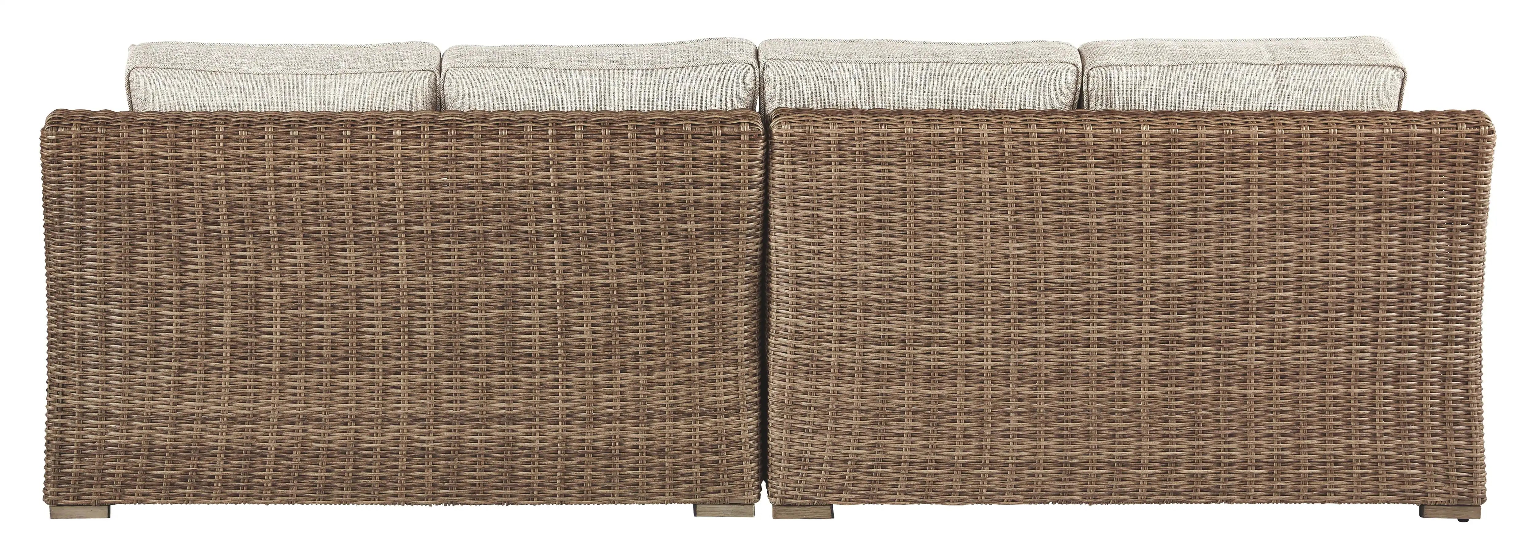 Beachcroft - RAF/LAF Loveseat w/Cush (Set of 2) - Beige - Best Buy Furniture