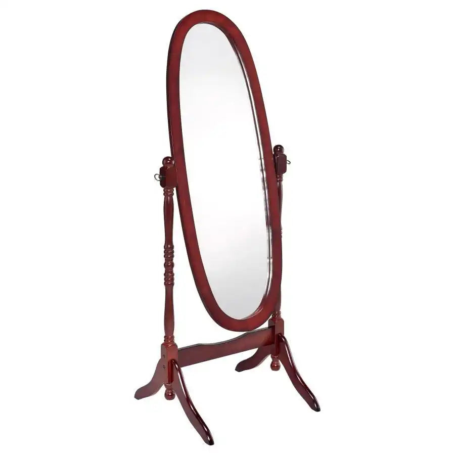 Foyet - Wood Adjustable Length Cheval Mirror - Best Buy Furniture