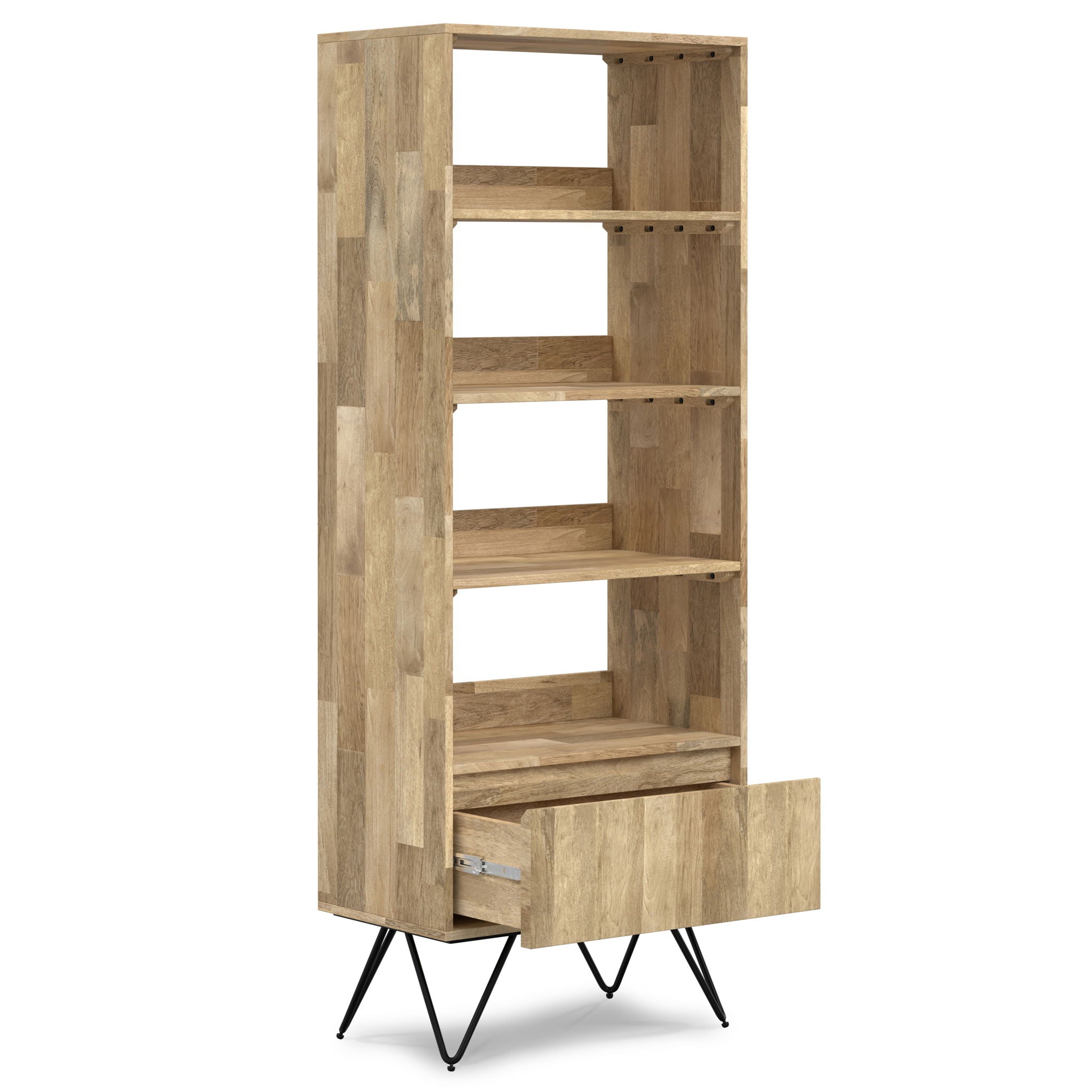 Hunter - Tall Bookcase - Natural - Best Buy Furniture