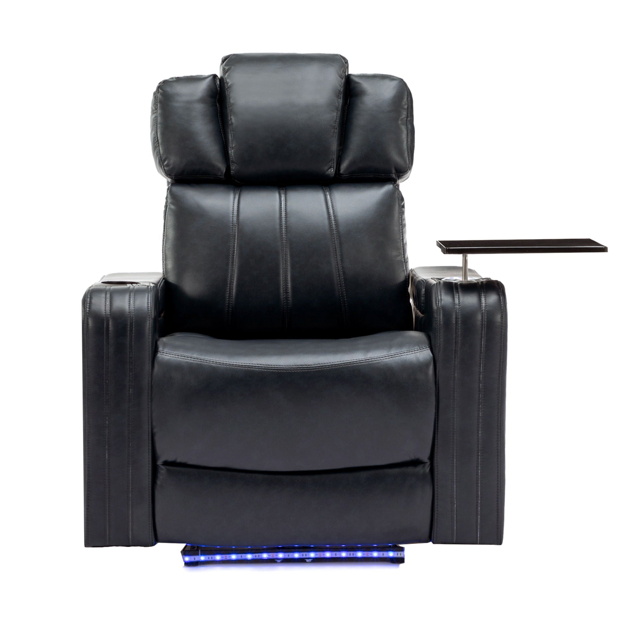 Power Recliner Theater Chair With Cooling Cup Holder, Bluetooth Speaker, LED Lights, USB Ports - Best Buy Furniture