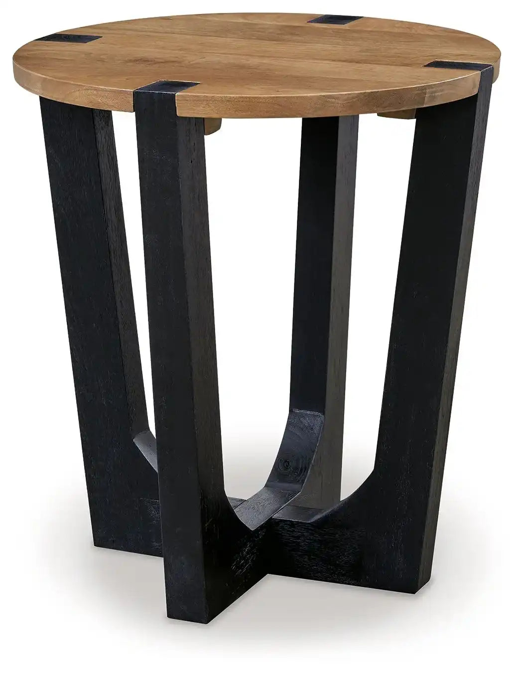 Hanneforth - Round End Table - Brown - Best Buy Furniture