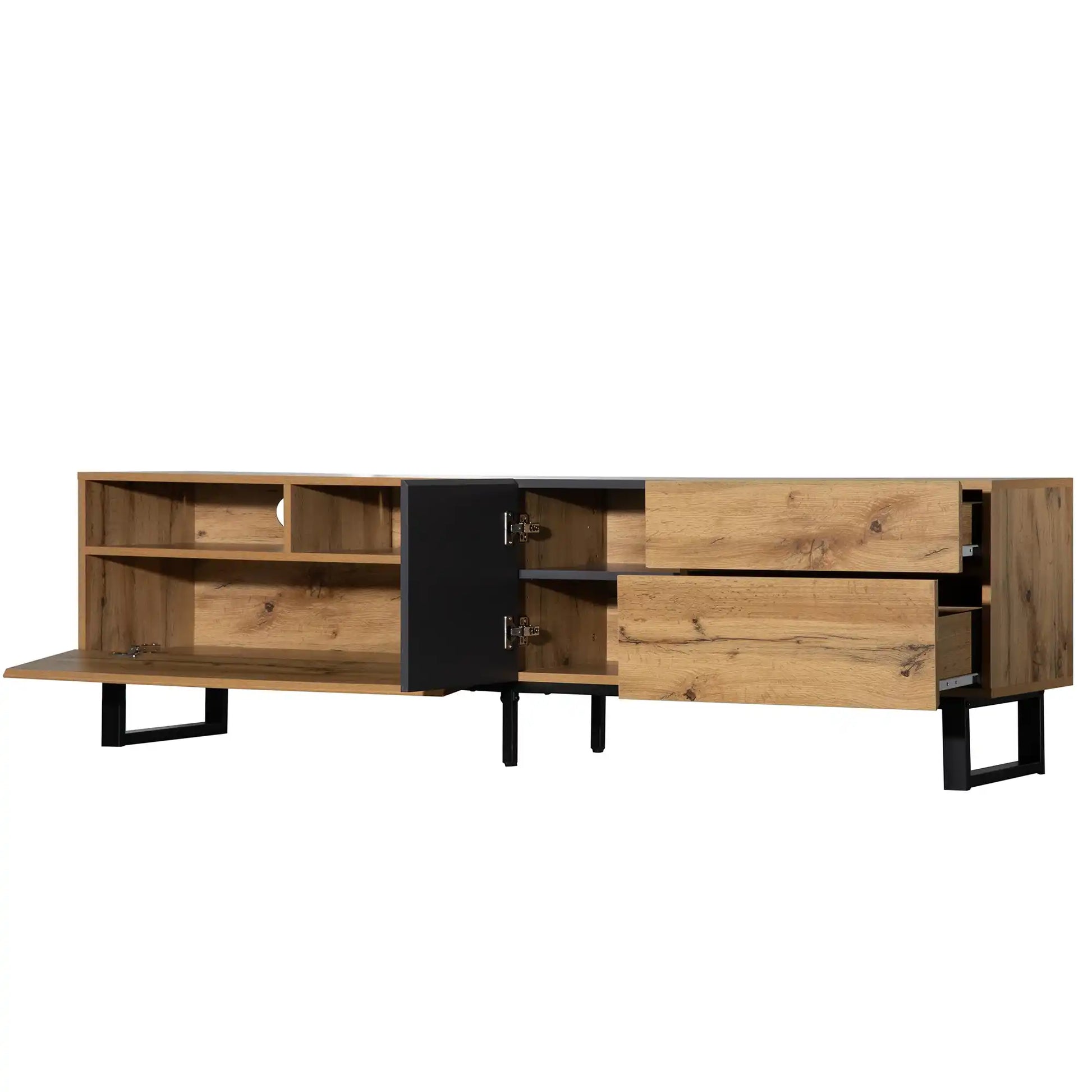 70" Modern TV Stand, Media Console with Double Storage - Best Buy Furniture