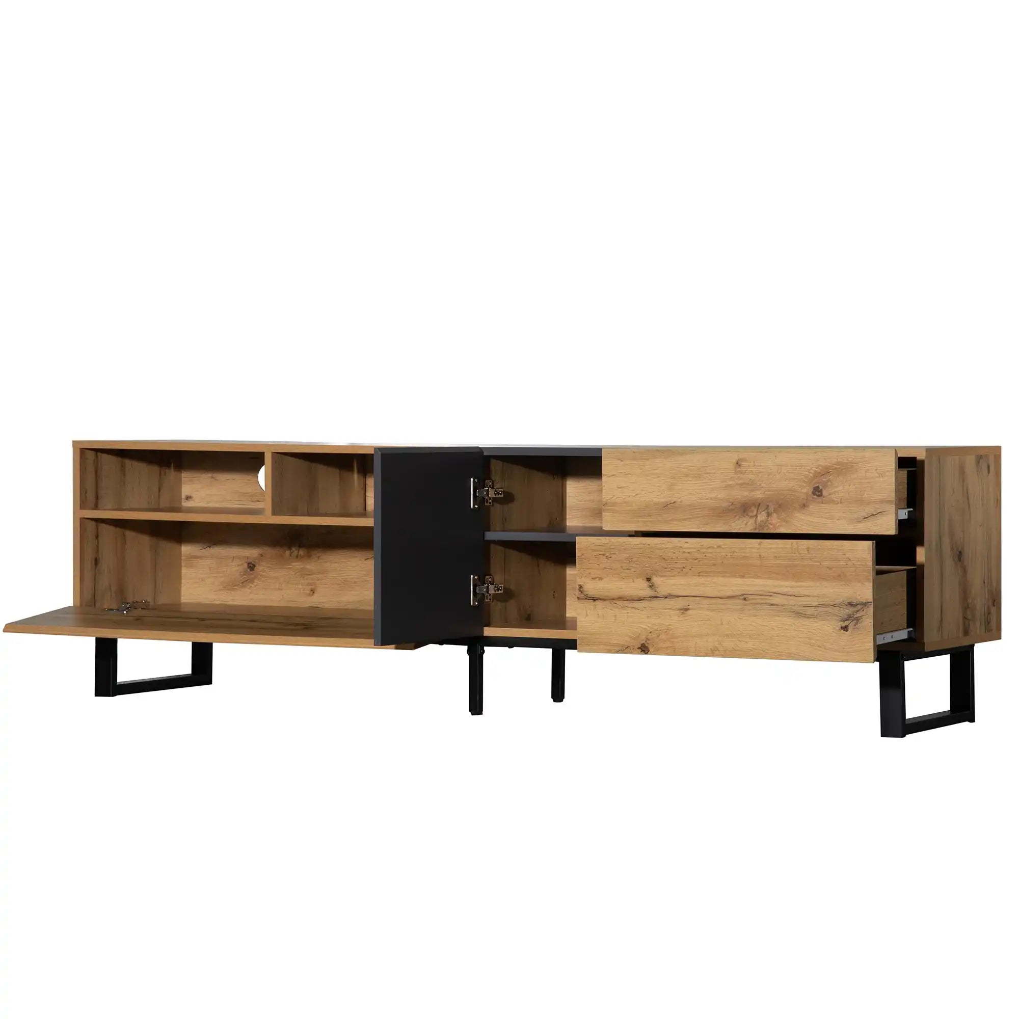 70" Modern TV Stand, Media Console with Double Storage - Best Buy Furniture
