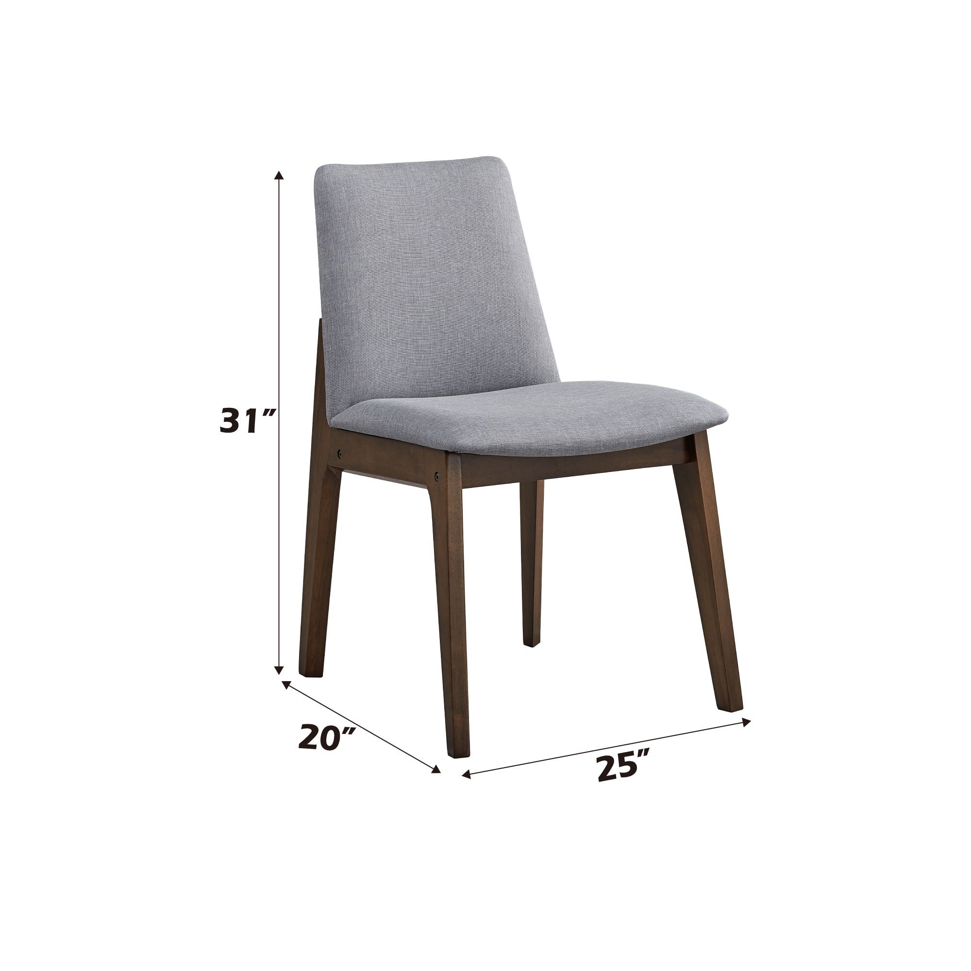 Kaela - Side Chair (Set of 2) - Light Gray - Best Buy Furniture