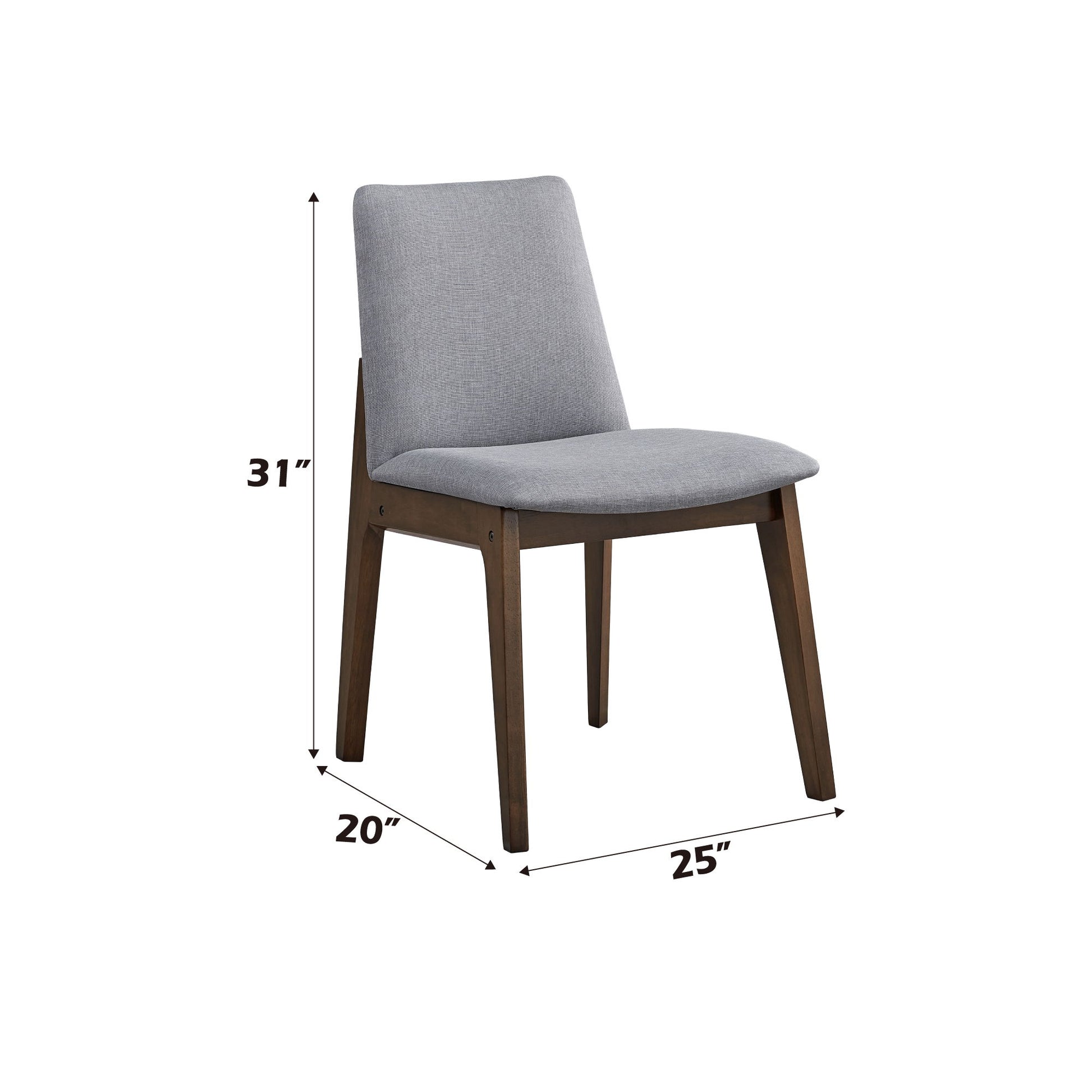 Kaela - 7 Pieces Dining Room Set - Walnut / Light Gray - Best Buy Furniture