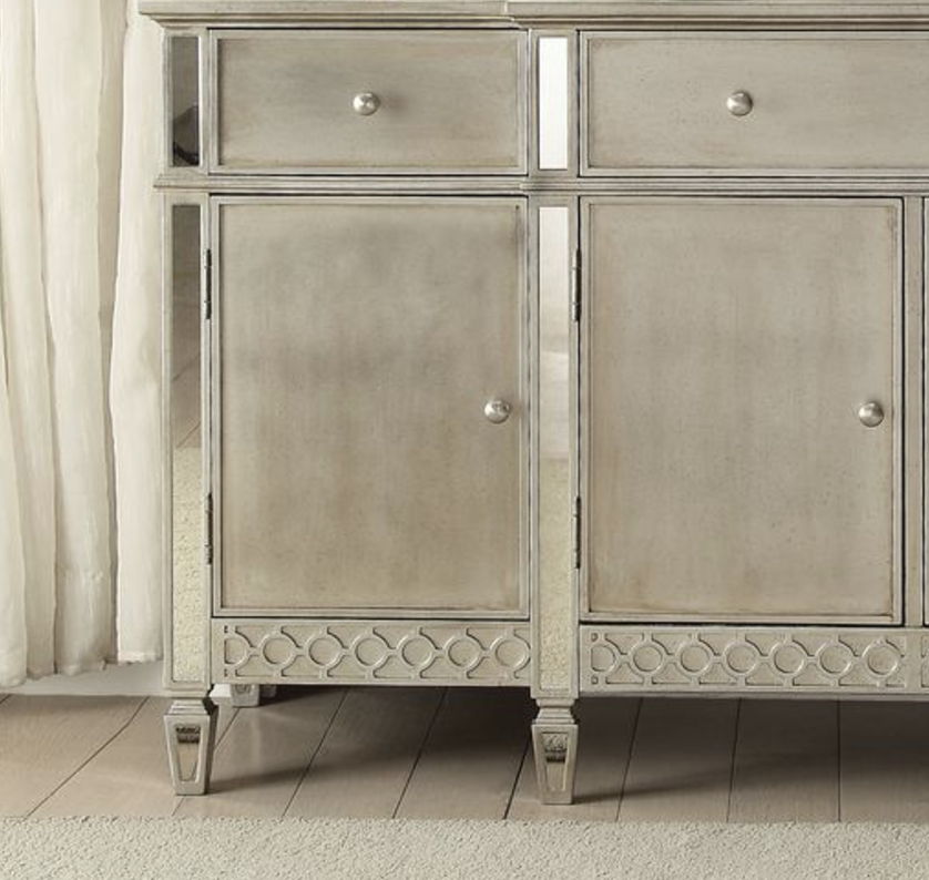 Kacela - Mirrored Server - Champagne - Best Buy Furniture