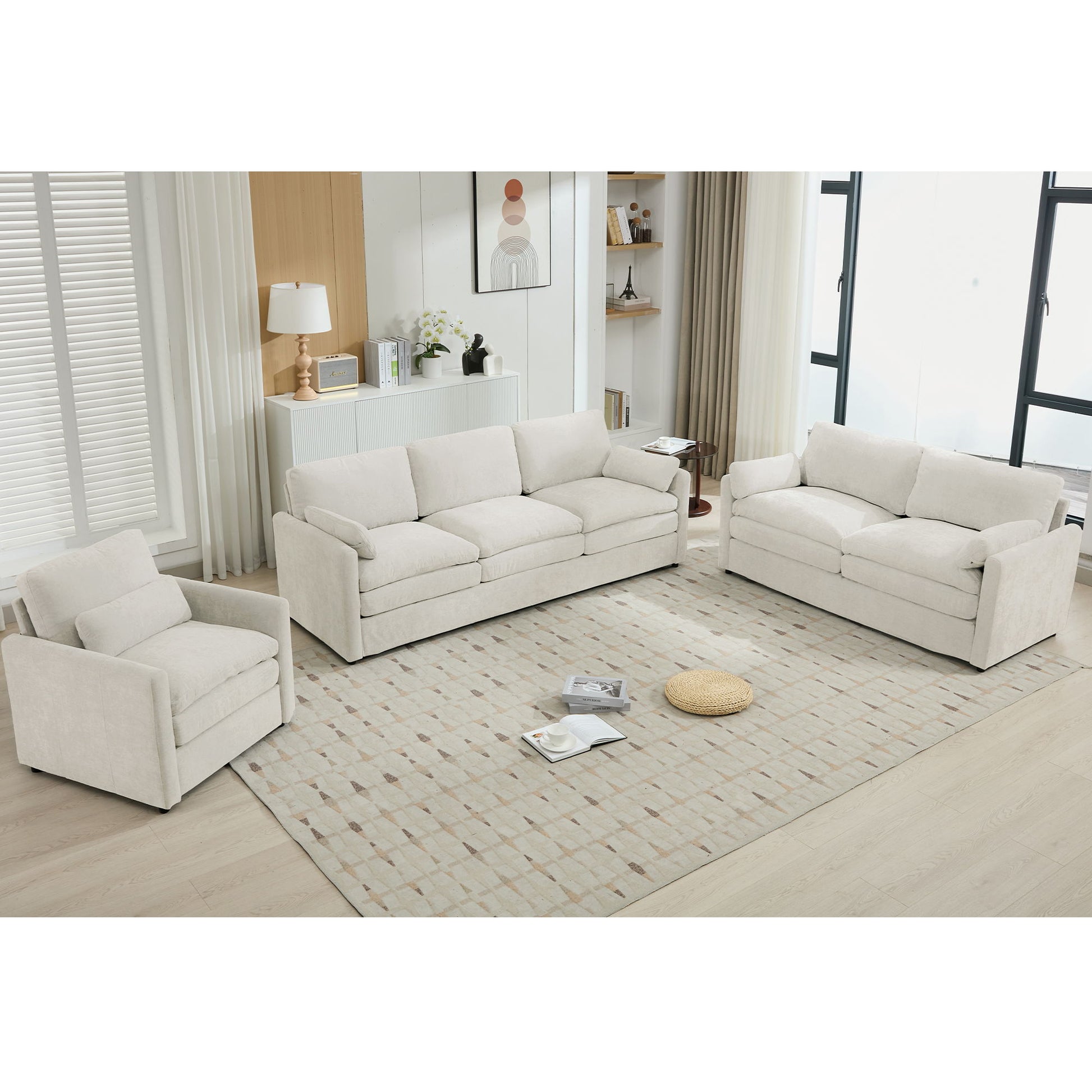 Cozy Upholstered Sofa Set For Living Room - Best Buy Furniture