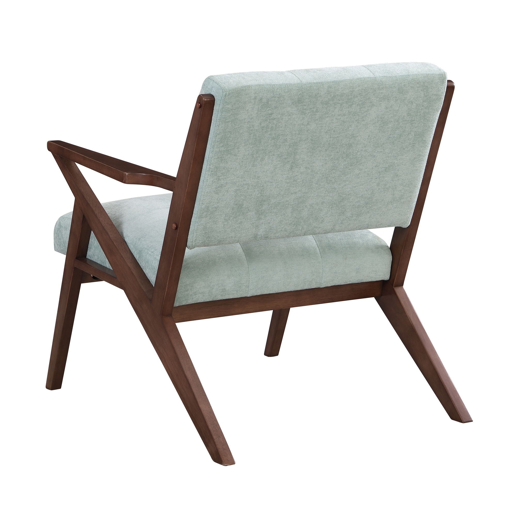Modern Accent Chair With Plush Cushions, Angled Arm Design - Green - Best Buy Furniture