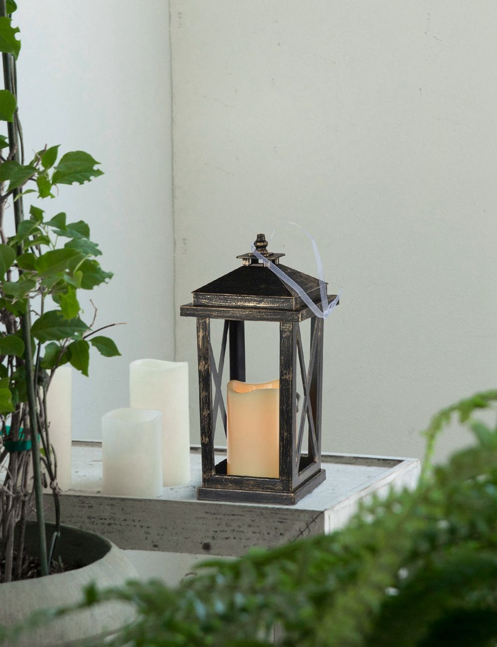 Menifee - Lantern With Led Candle (Set of 2) - Best Buy Furniture