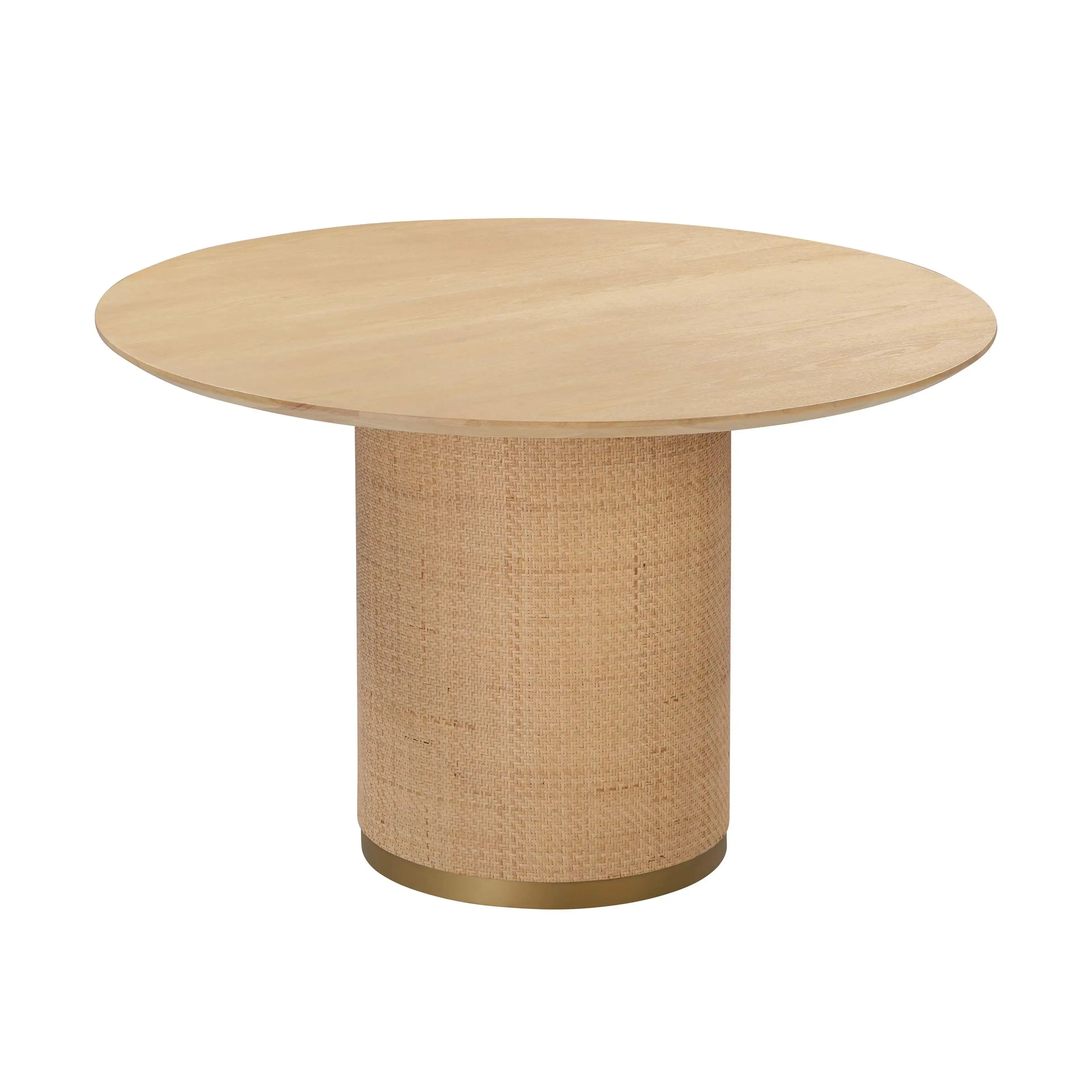 Akiba - Round Dining Table - Natural - Best Buy Furniture
