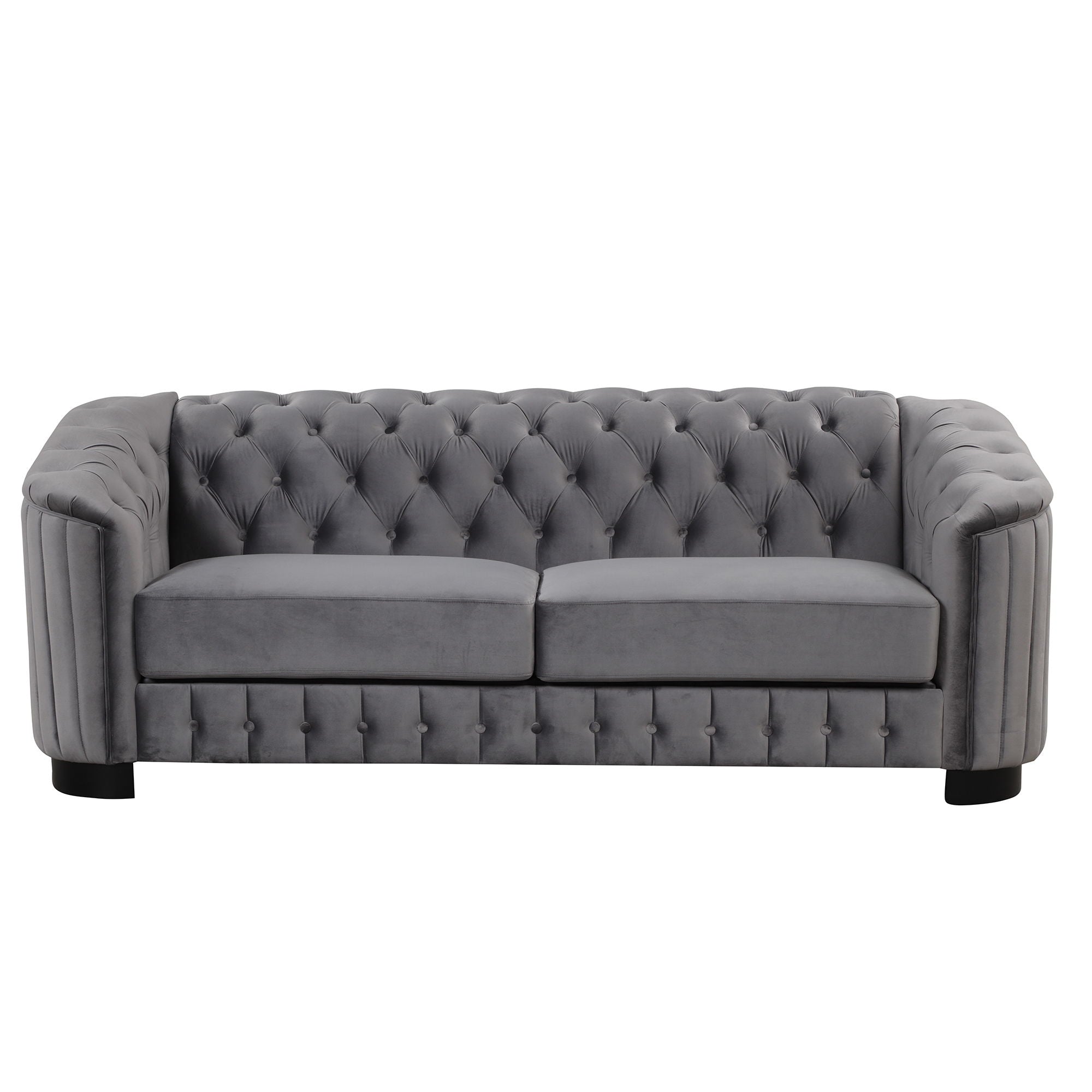 Upholstered 3 Piece Sofa Set With Legs