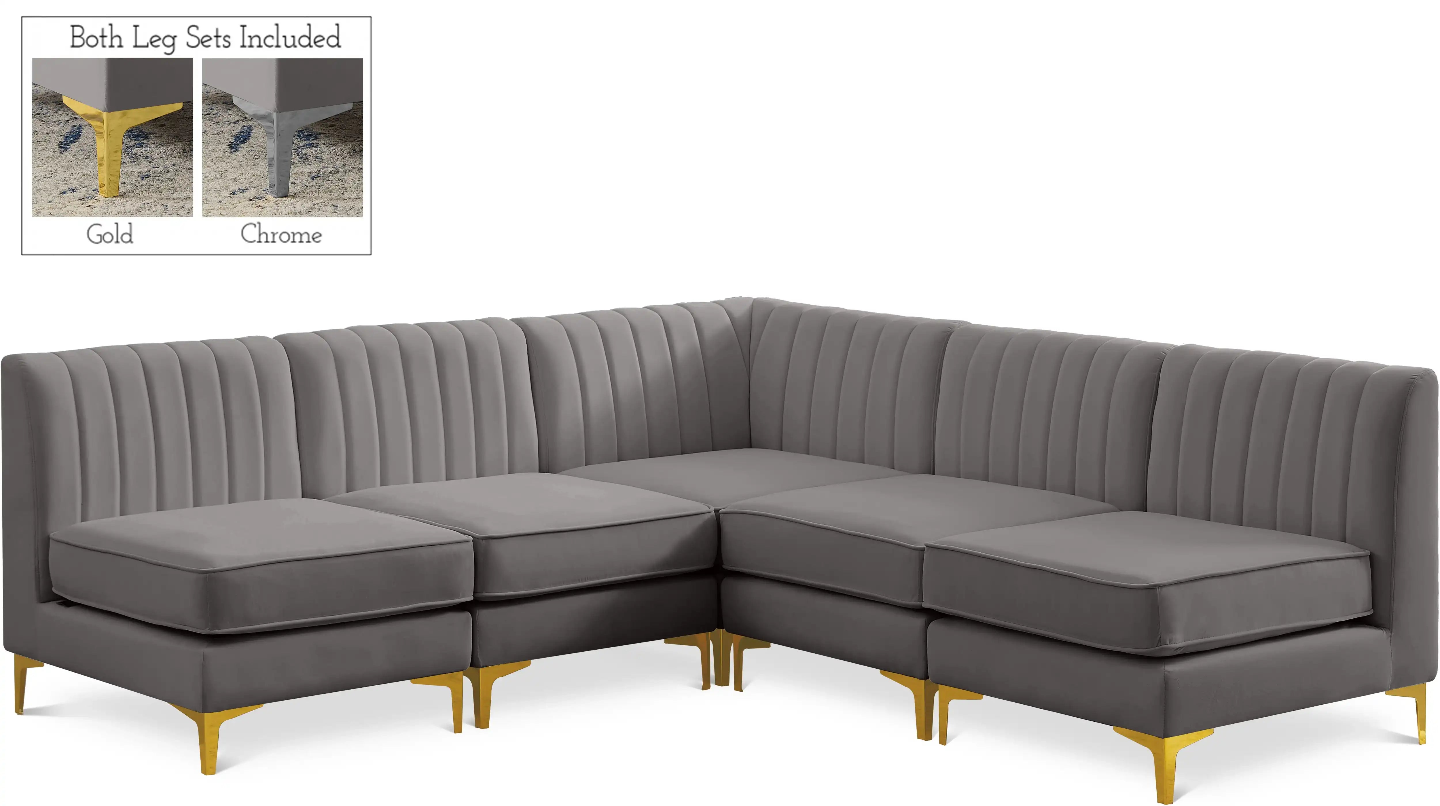 Alina - 5 Piece Armless Sectional - Best Buy Furniture