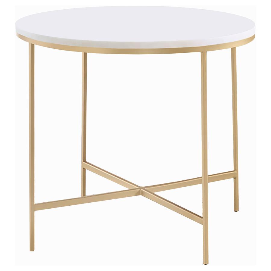 Ellison - Round Marble Top Table - Best Buy Furniture