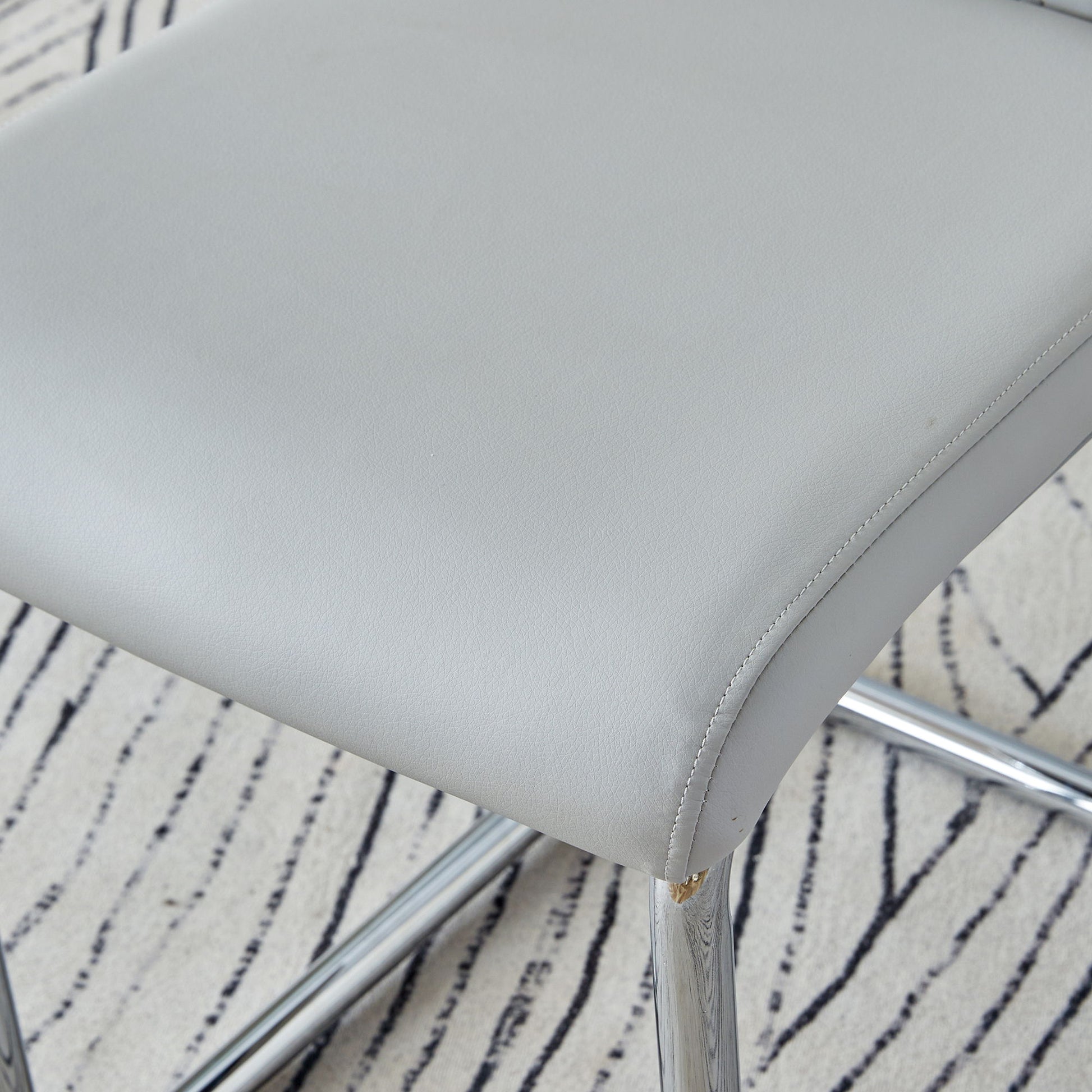 Modern Dining Chairs With Padded Seat, Metal Legs - Best Buy Furniture