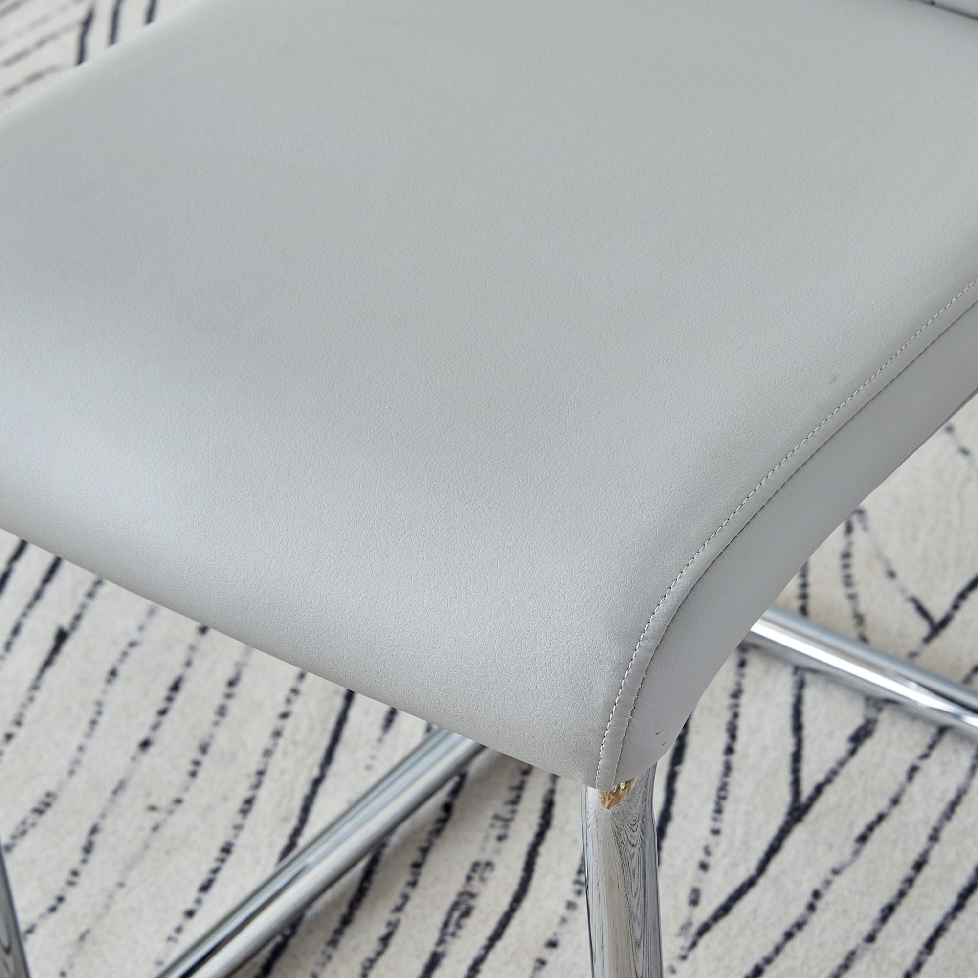 Modern Dining Chairs With Padded Seat, Metal Legs - Best Buy Furniture