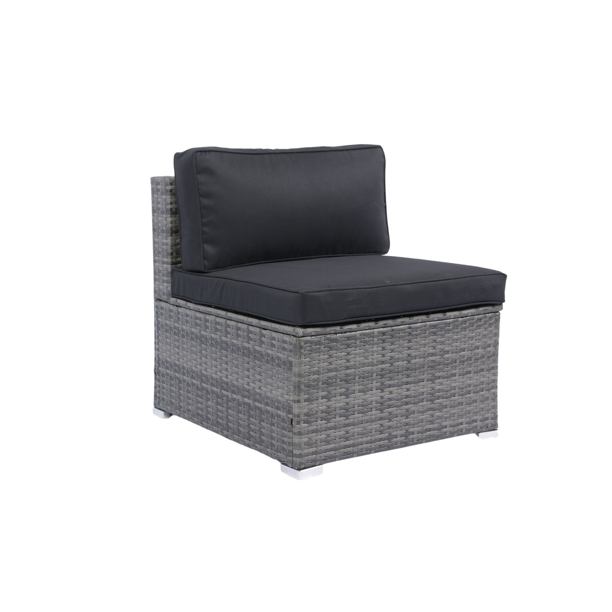 7 Piece Patio Furniture Set With Retractable Canopy Wicker Rattan Sectional Sofa Set Patio Furniture With Washable Cushions For Lawn, Garden, Backyard, Poolside Wicker And Cushion - Gray / Black - Best Buy Furniture