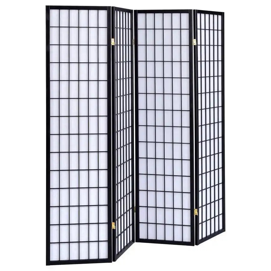 Roberto - 4-Panel Room Divider Folding Shoji Screen - Best Buy Furniture