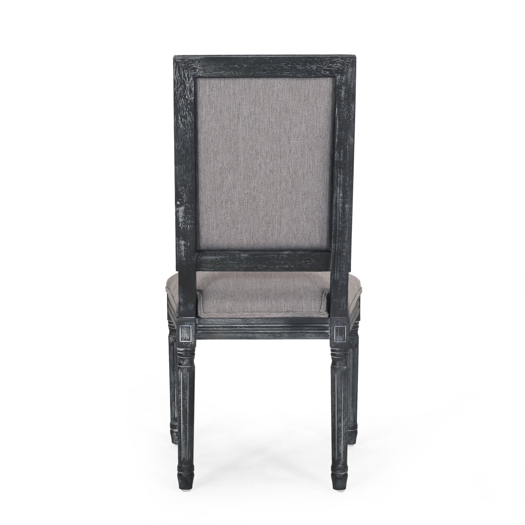 French Country Style Dining Chair With Upholstered Seating And Fluted Legs - Best Buy Furniture