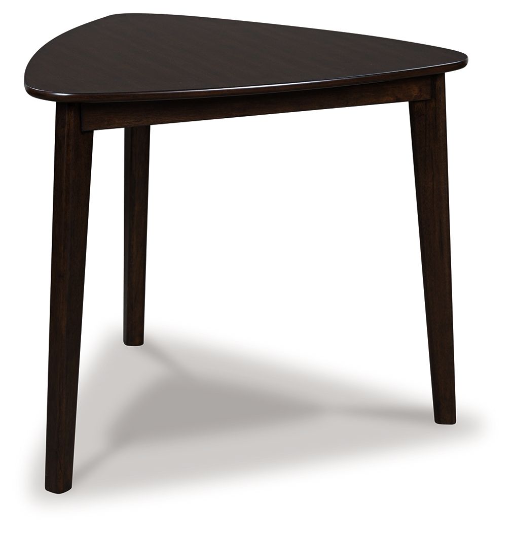 Mallenette - Triangle Dining Room Table - Merlot - Best Buy Furniture