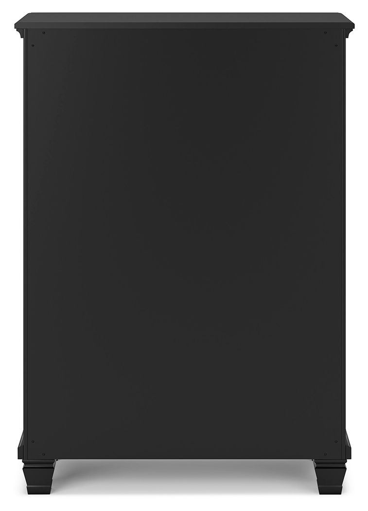 Lanolee - Five Drawer Chest - Black - Best Buy Furniture