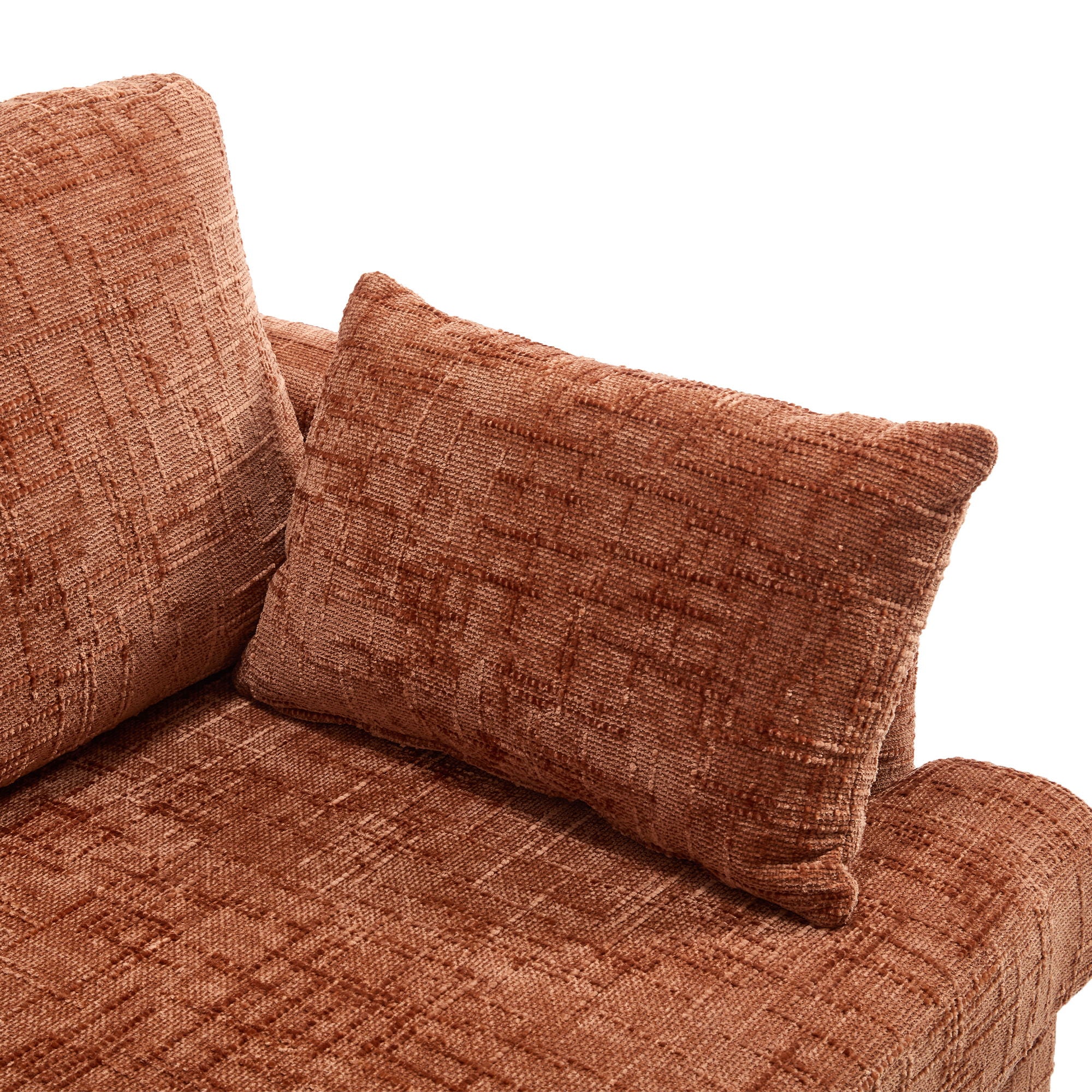 Chenille 2 Seater Sofa With LED Light, USB Charging Port, And Storage Bag - Best Buy Furniture