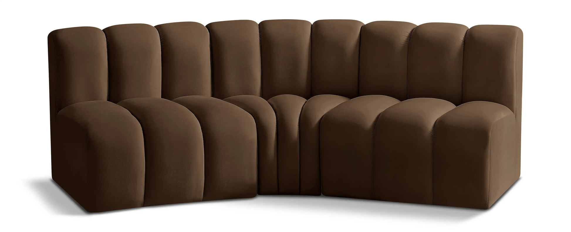 Arc - Velvet 3 Piece Modular Corner Sofa - Best Buy Furniture