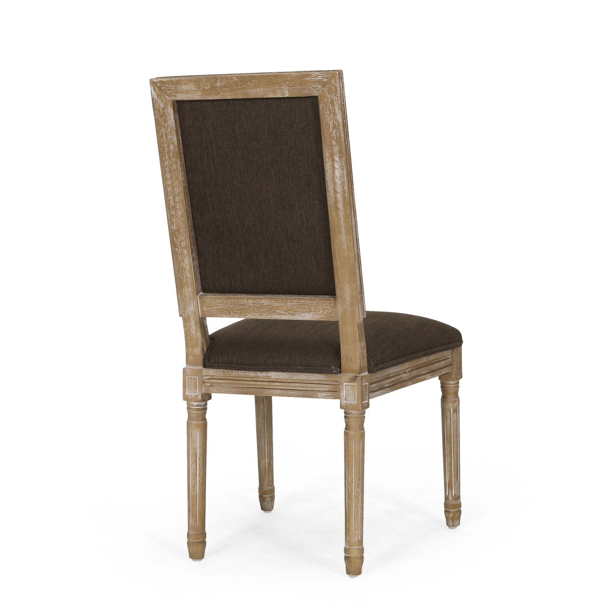 French Country Style Dining Chair With Upholstered Seating And Fluted Legs - Best Buy Furniture