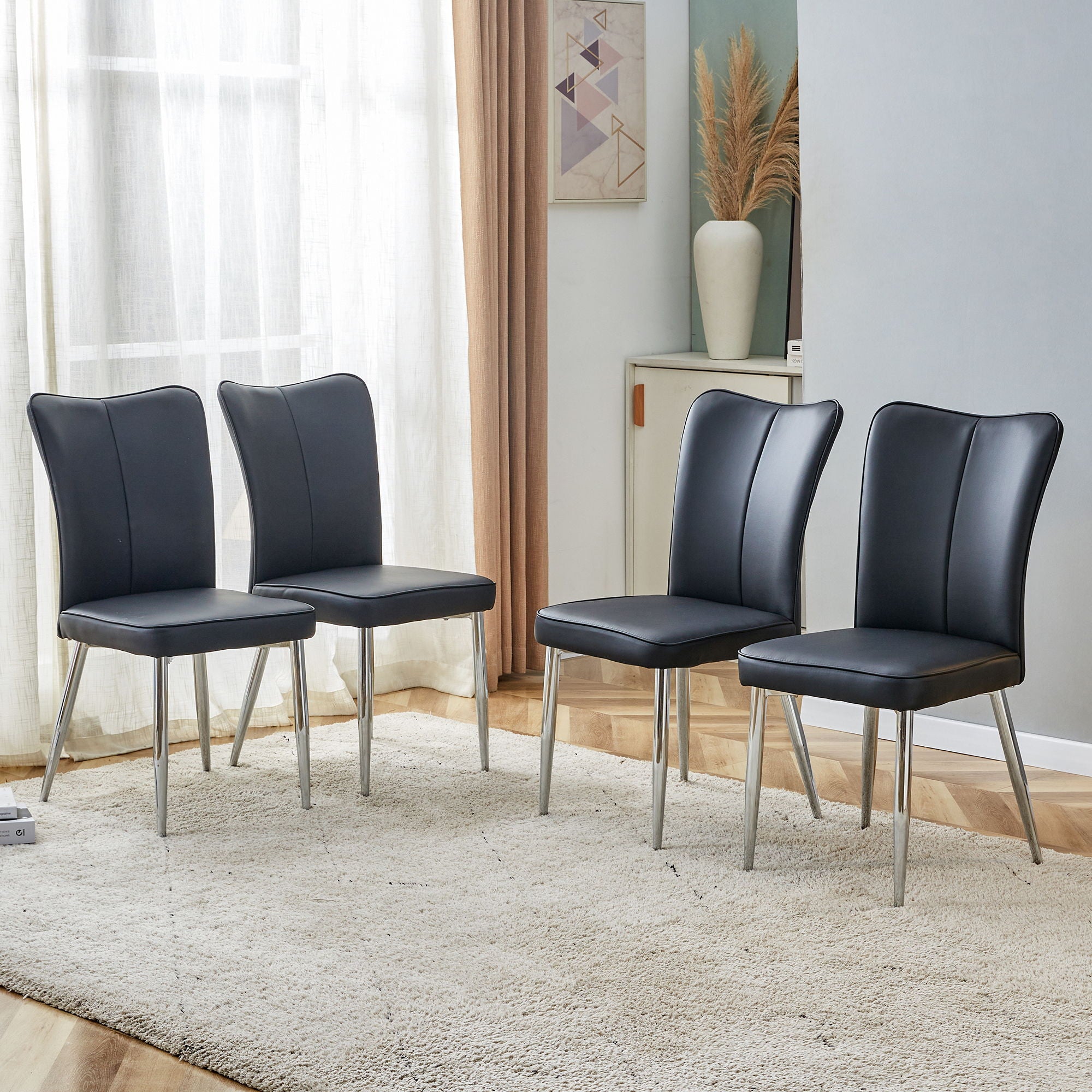 Modern Minimalist Dining Chairs With Metal Legs - Best Buy Furniture