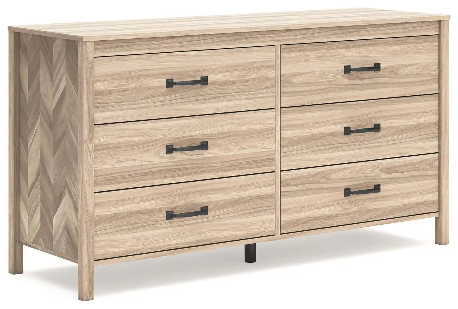 Battelle - Six Drawer Dresser - Tan - Best Buy Furniture